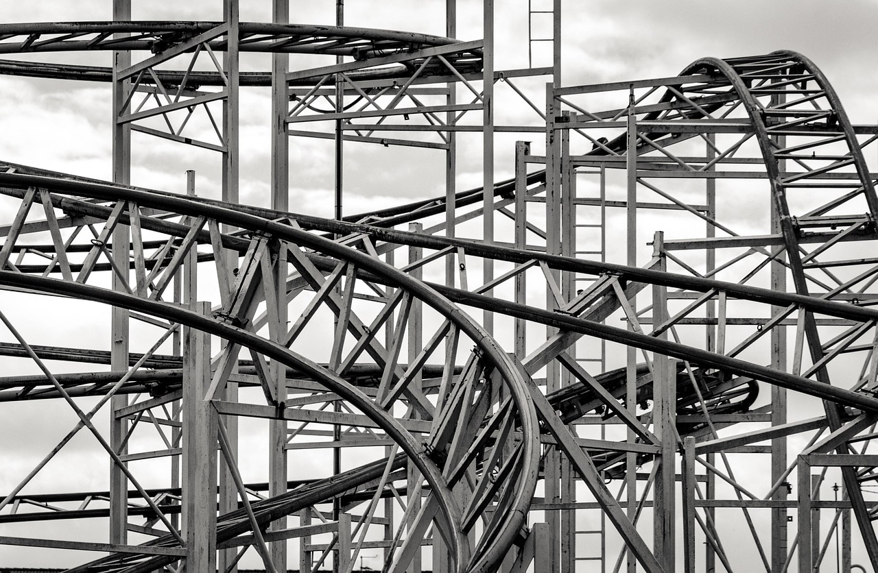 our-story rollercoaster, steel, construction, amusement, tracks, structure, rollercoaster, rollercoaster, steel, steel, steel, steel, steel, construction, construction, construction, construction, structure